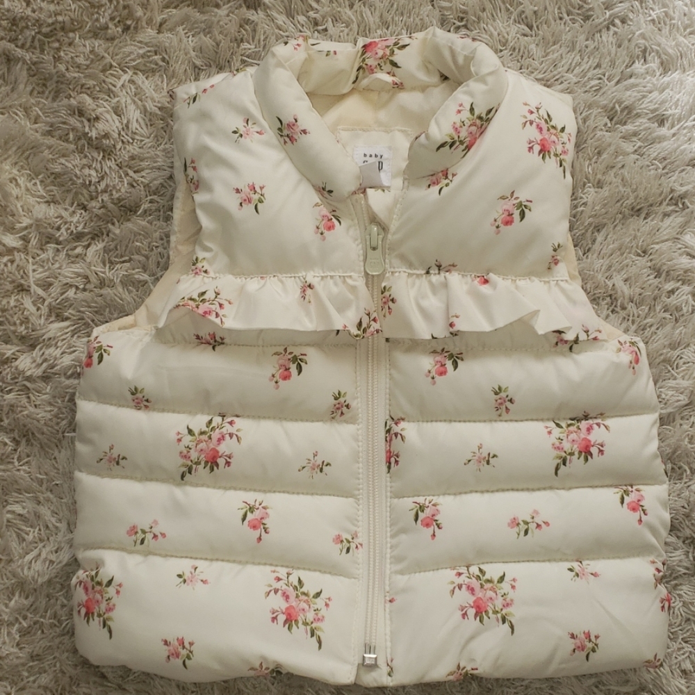 Baby Gap 18-24M floral bubble vest